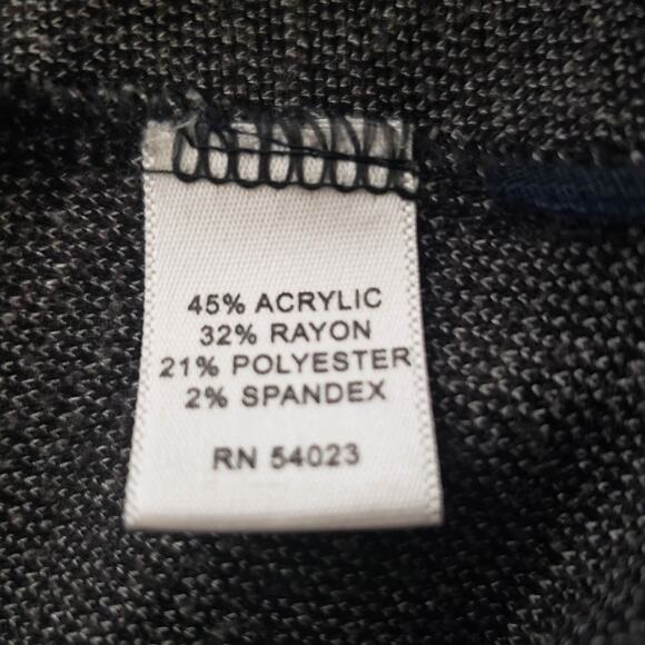 Banana Republic Gray Herringbone Tie Wrap Deep Surplice V-Neck Stretch Dress XS - Picture 11 of 13